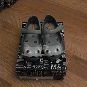 Mini Melissa Glittery cat shoes